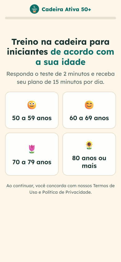 Cadeira Ativa 50+